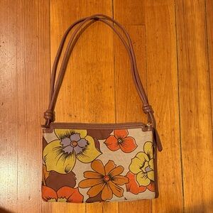 Vera Bradley Floral Canvas Shoulder Bag